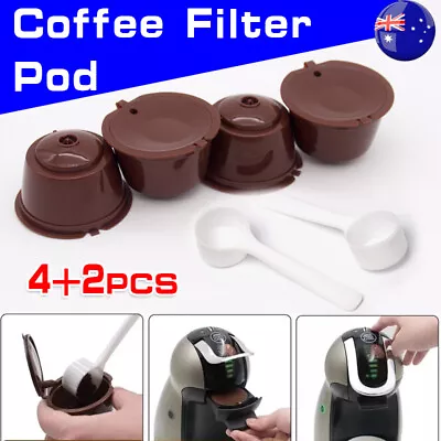 2 Sets Coffee Filter Pod Dolce Gusto Nescafe Capsule Cup Reusable Pod Refillable • $11.75