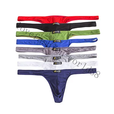 Pack Men's Modal Low Rise Bikini Thong G-string Briefs Tanga Underwear Swimwear • $26.24