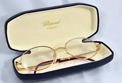 £165 • Buy NEW Authentic CHOPARD V6050 23KT Gold Plated 2Rubies Eyeglasses Sunglasses Frame