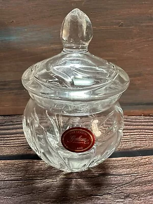 Gorham Fine Crystal Poland Sugar Bowl Jewelry Holder Candy Dish With Lid • $15.99