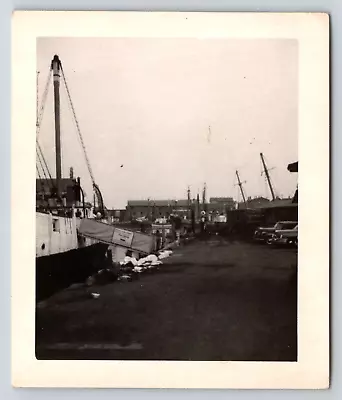 Vintage Photograph Photography Snapshot Family Memories Ship Dock • $6.80