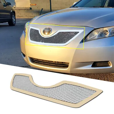 Fits 2007-2009 Toyota Camry Main Upper Stainless Steel Chrome Mesh Grille Insert • $121.99