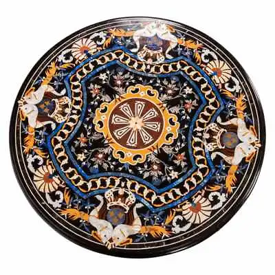 42  X 42  Marble Table Top Inlay Pietra Dura​ Handicraft Work Home Decor • $1790.14