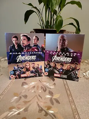 2 Marvel Avengers Blu-rays ( Infinity War & Endgame ) Both Slipcover Edition  • £6.95