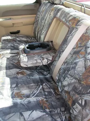 2007-2014 Chevy Silverado GMC Sierra Double Cab Rear Exact Fit Seat Cover Camo • $109.95