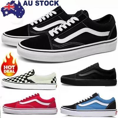 Men's Women's VAN Classic OLD SKOOL Low Top Canvas Sneakers Sport Casual Shoes • $42