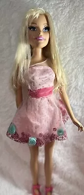 Barbie Doll Tall 28” Mattel 2013 Just Play Large My Size Blonde  Orig Dress • $24.99