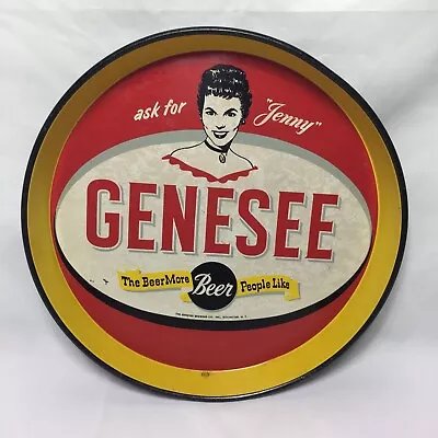 Vintage Genesee Brewing Co. Beer Tray Rochester N.Y. ‘ask For “Jenny” Tray’ • $19.99