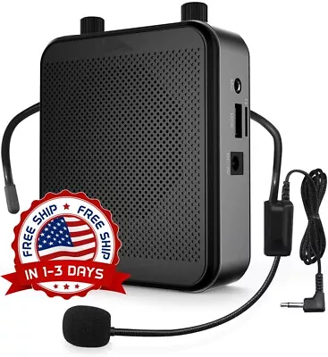 Amplificador De Voz Portatil Con Microfono Para Audifonos 30W 2800mAh Nuevo US • $76.99