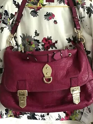 Mulberry ‘Tillie’ Soft Cerise Leather Satchel Shoulder Bag Excellent Cond. • £245