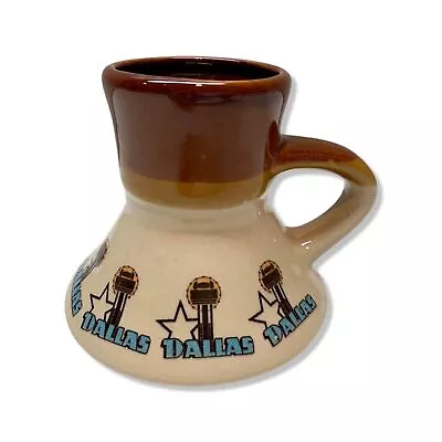 Vintage Dallas Texas Ceramic Travel Mug No Spill • $42.33