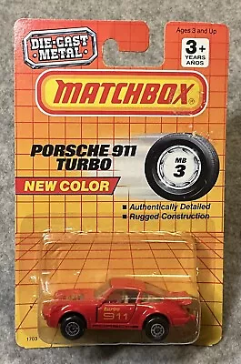 1990 Matchbox Porsche 911 Turbo #3 - New Color • $12