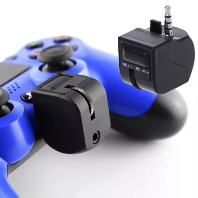 3.5mm Mini Volume Micphone Mute Control Headset Adapter For PS4 Controller • £5.76