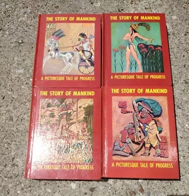 The Story Of Mankind: A Picturesque Tale Of Progress Complete Volumes 1-4 ~Nice • $40