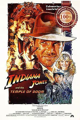 $11.95 • Buy Indiana Jones And The Temple Of Doom 1984 80 Original Movie Print Premium Poster
