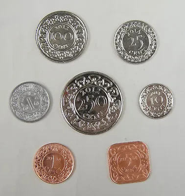 Surinam Suriname Coins Set Of 7 Pieces UNC • $24.50