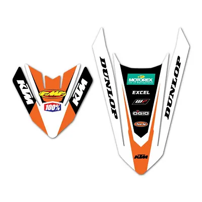 KTM  Front Rear Fender Graphics 125 250 300 350 450 XC EXC XCF SX SX-F 2023 2024 • $29.75