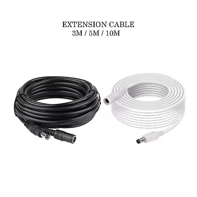 £5.80 • Buy Extension Lead Cable For Ac/dc 5v 9v 12v Power Supply Adapters 5.5x2.1 Tip Size