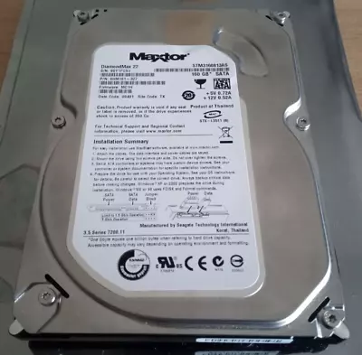 £14.99 • Buy Maxtor DiamondMax 22 - 160GB SATA Internal Hard Disk Drive  3.5  - STM3160813AS