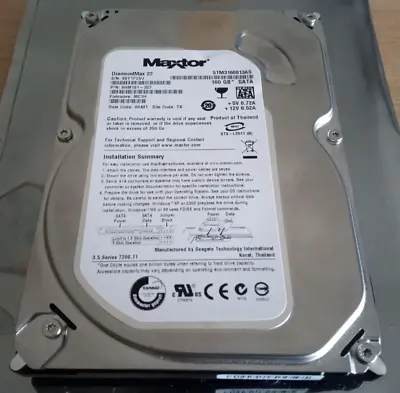 Maxtor DiamondMax 22 - 160GB SATA Internal Hard Disk Drive  3.5  - STM3160813AS • £14.99