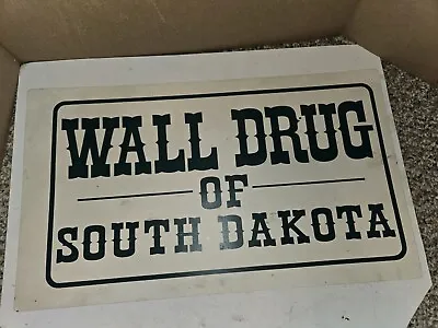 Vintage 70s/80s Wall Drug Of South Dakota Retail Store Display SignPlastic • $15