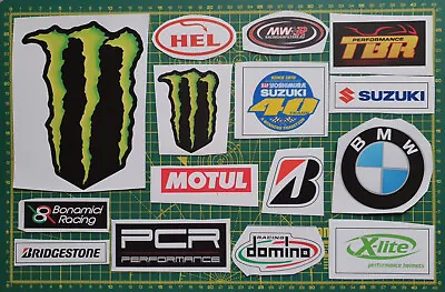 £4.49 • Buy Sew On PVC Sponsor Badges For Motorcycle Leathers