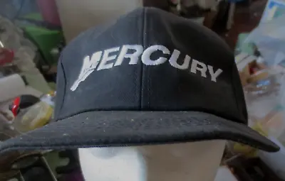 Mercury Outboard Fishing Motors Black White Embroidered Snapback Hat Cap • $9.99