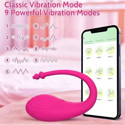 9 Speed APP Control Dildo Egg Anal Plug Vibrators Wearable Stimulator Sex Toys • $12.95