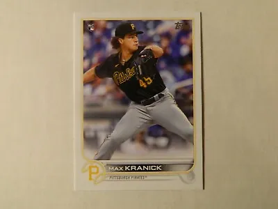 2022 Topps MLB Rookie Card Of Max Kranick  - Pirates • $1.99
