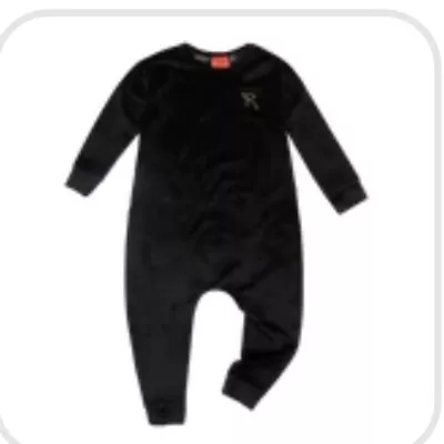 Rock Your Kid Boutique Black Velvet Jumpsuit Size 5 • $34.95