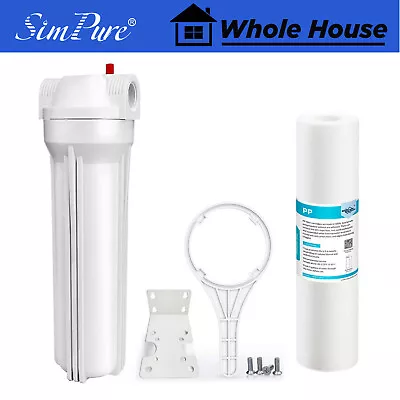 10 Inch Whole House Water Filter Housing System 10  X 2.5  PP Sediment Cartridge • $23.99