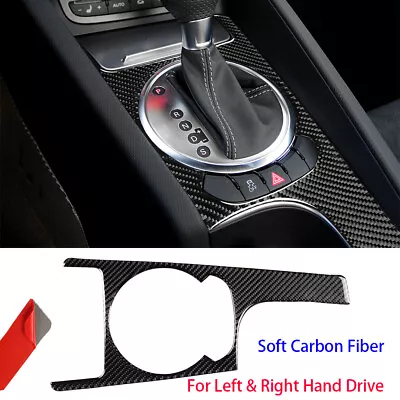 Real Carbon Fiber Gear Shift Panel Trim Kit For Audi TT 8N 8J MK123 TTRS 2008-14 • $59.99