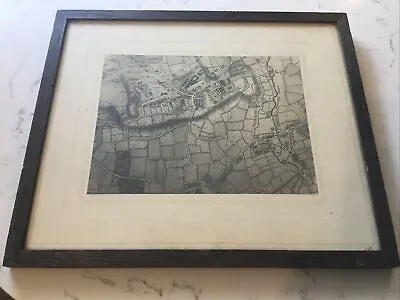 Antique Edwardian Print rocque’s 1747 Map Of Wimbledon.patrickson Of London. • £29