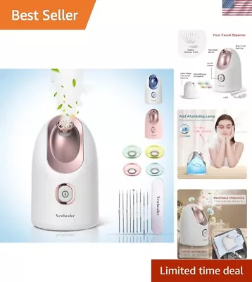 Nano Ionic Hot Mist Facial Steamer With Aromatherapy Caps - Home Spa Essential • $66.99