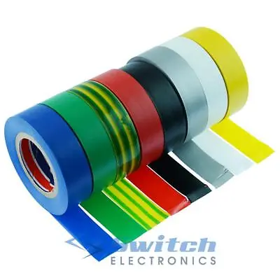 Electrical PVC Insulation Tape Flame Retardant Insulating 19mm X 20m • £3.79