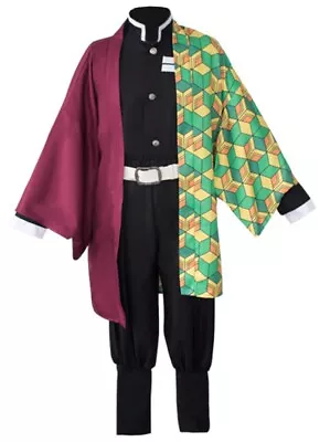 Anime Demon Slayer Giyu Tomioka Cosplay Costume Halloween Party Costume Cloak • $36.97