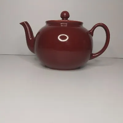 Vintage Pristine England Teapot - Burgundy • $40