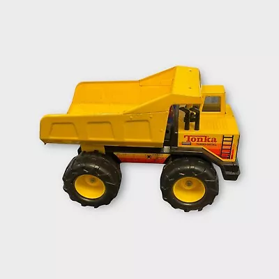 Vintage Mighty Tonka XMB-975 Loader Metal Dump Truck Yellow Turbo Diesel • $45.99