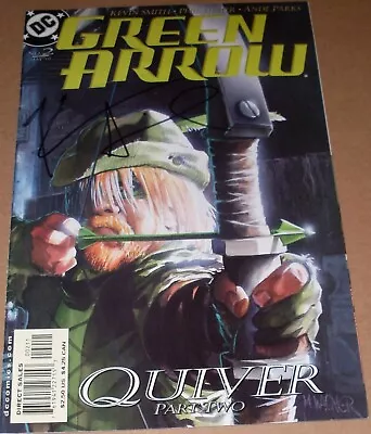 Green Arrow #2 SIGNED Kevin Smith DC 2001 Matt Wagner Painted Cover Batman Cameo • $39.99