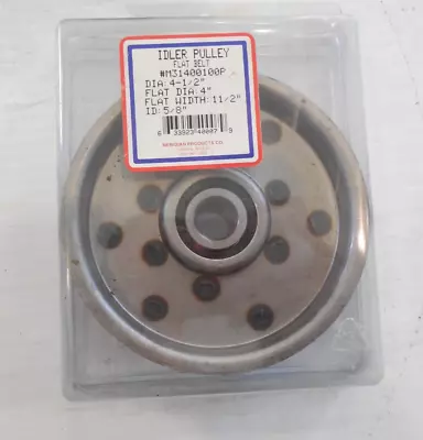 Idler Pulley With Bearing 31400100 4-1/2  Flat Dia 4  ID 5/8  Flat Width 11/2 • $17.80