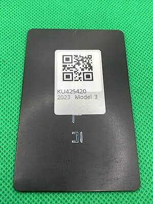 OEM Tesla Model S 3 X Y Plaid Key Card Black KU425420 2023 MODEL 3 • $39.99