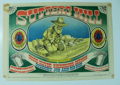 $19.99 • Buy Original Vintage 1960's Quick Silver Concert Poster - Family Dog - 1st Printing