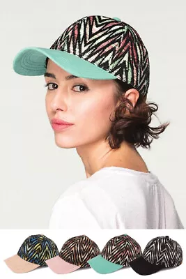 Jinscloset C.C Women's Fashion Geometric Chevron Pattern Baseball Cap • $14.99