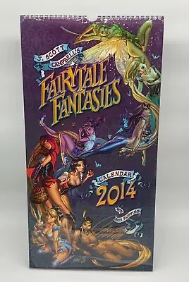 J SCOTT CAMPBELL 2014 FAIRYTALE FANTASIES CALENDAR SEALED SIGNED W/ COA RARE OOP • $59.99