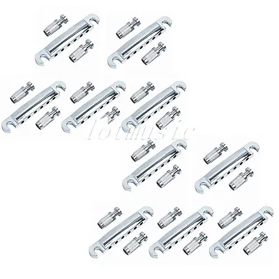 10 Chrome 6 String Guitar Bridge Tailpiece For Gibson Epiphone Les Paul LP Parts • $76.99