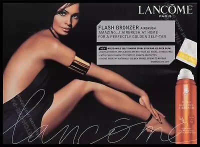 Lancome Paris Flash Bronzer 2000s Print Advertisement Ad 2005 Tan Legs • £12.34