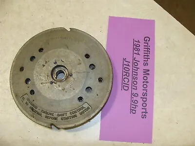 1981 JOHNSON Outboard Motor 9.9hp J10RCID Flywheel Magneto Rotor 582141 • $33