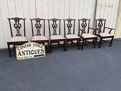 63155 Set Of 6 Solid Mahogany Dining Chairs Chair S • $825