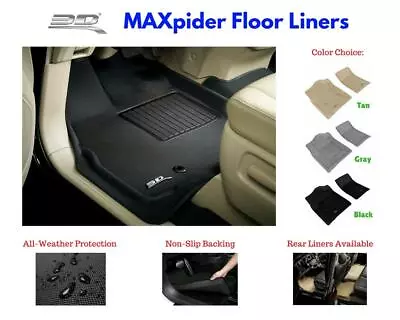 3D Maxpider Kagu Floor Mats Liners All Weather For Mercedes S-Class 2007-2013 • $115.49