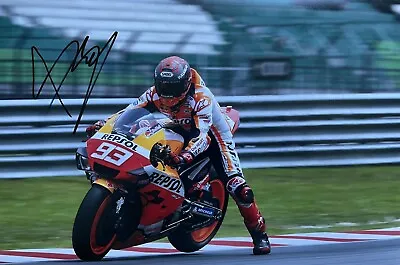 Marc Marquez Hand Signed 12x8 Photo Motogp (m#001). • £99.99